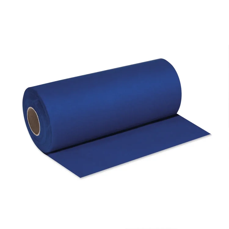 granatowy bieżnik flizelinowy z perforacją nacięciem co 120 cm 40 cm x 24 m dekoracja stołu styl marynistyczny royal