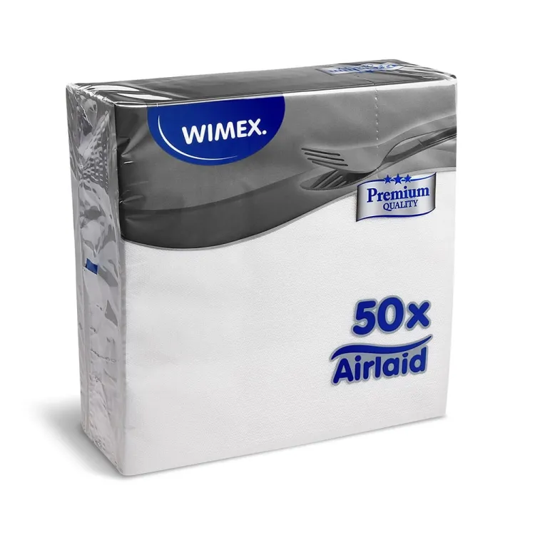 Biala serwetka flizelinowa 40x40 cm Airlaid do dekoracji stolu NakryjTo