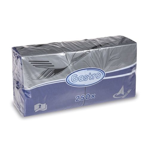 granatowe serwetki papierowe 33x33 cm 2-warstwowe 250 sztuk dekoracja stołu navy blue opakowanie