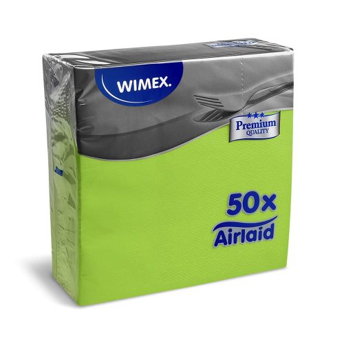 jasnozielone serwetki flizelinowe 40x40 cm 50 sztuk dekoracja stołu na wielkanoc komunie airlaid