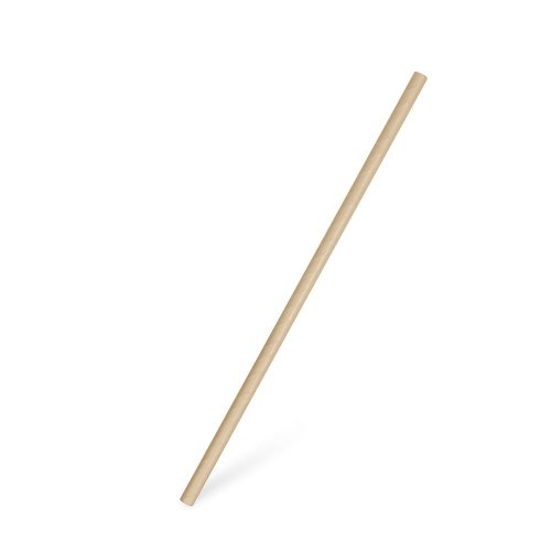 Słomki papierowe kraft brązowe 6mm 100 szt.