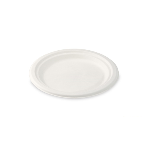 Talerze z trzciny cukrowej białe 17,5cm 50szt