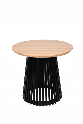 Nowoczesny Stół industrialny LAMELLO DREWNIANY 80cm
