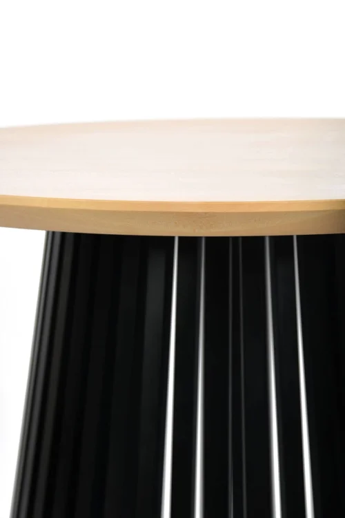 Nowoczesny Stół industrialny LAMELLO DREWNIANY 80cm