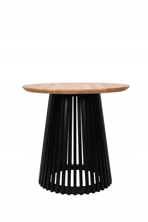 Nowoczesny Stół industrialny LAMELLO DREWNIANY 80cm