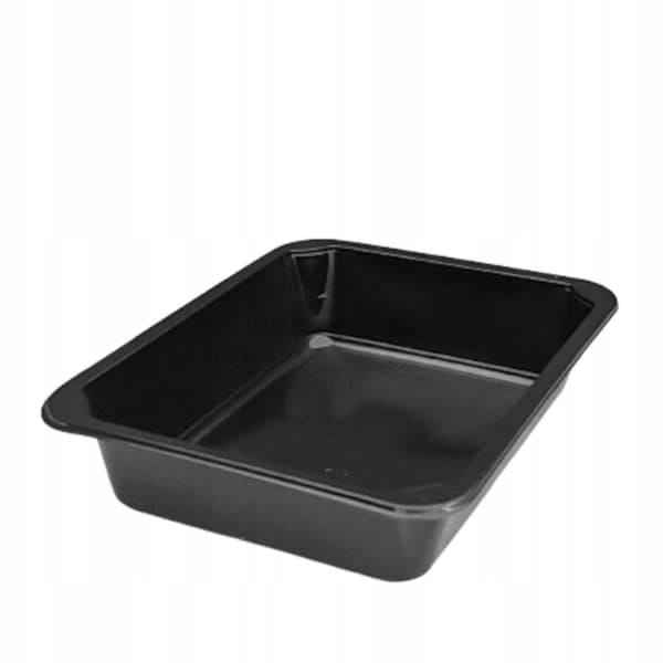 Pojemnik niedzielony 227x178x50mm czarny do zgrzewu 50sztuk
