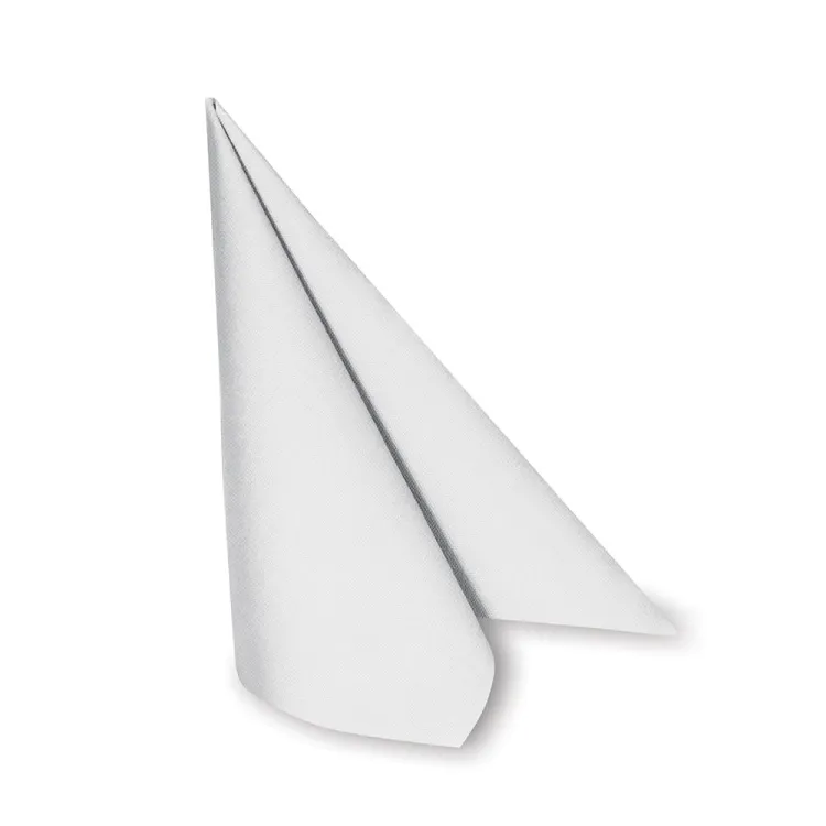 Białe serwetki flizelinowe 40x40 Airlaid na komunie i wesela 50 sztuk