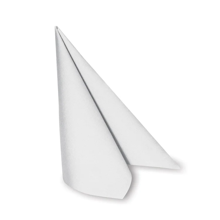 Serwetki airlaid flizelinowe białe 40x40cm 50 szt.