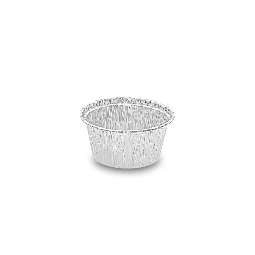 Jednorazowe aluminiowe foremki cukiernicze 80x36 mm do wypieku babeczek i fondanta w zestawie 100 sztuk.
