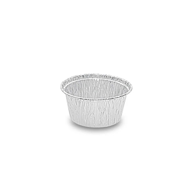 Jednorazowe aluminiowe foremki cukiernicze 80x36 mm do wypieku babeczek i fondanta w zestawie 100 sztuk.