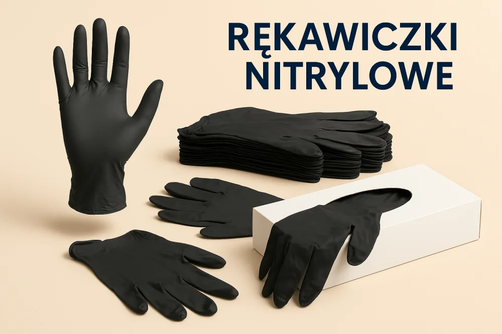 rękawiczki nitrylowe bezpudrowe 